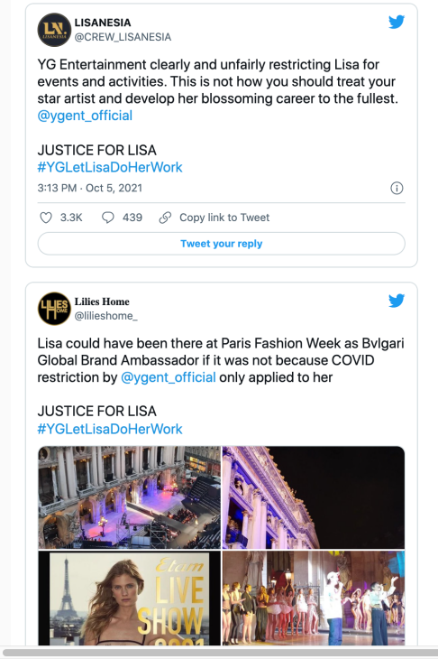 Tangkapan gambar cicitan BLINK di Twitter. (Foto Twitter)