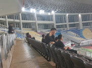 Shin Tae-yong Tonton Pertandingan Taiwan Vs Turkmenistan di Stadion Manahan