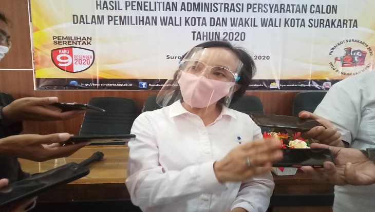 Ketua KPU Solo, Jawa Tengah Nurul Sutarti, Senin (14/9). (MP/Ismail)