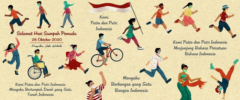 Sumpah Pemuda. (Foto: Facebook Presiden Jokowi).