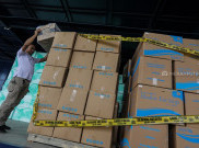 Polisi Amankan Gudang Penimbun Ratusan Ribu Masker di Tangerang