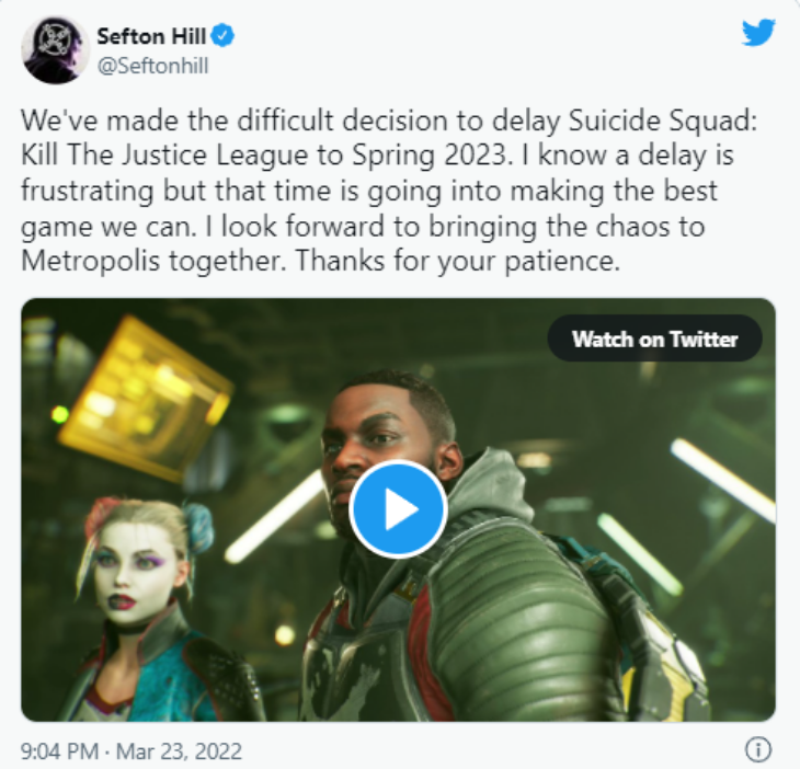 'Suicide Squad: Kill The Justice League' Tunda Perilisan hingga 2023
