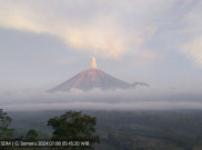 Letusan Setinggi 500 Meter, Gunung Semeru Erupsi Lagi