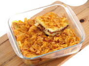 Roti dan Cornflake Berpadu dalam French Toast Bakar Cornflake
