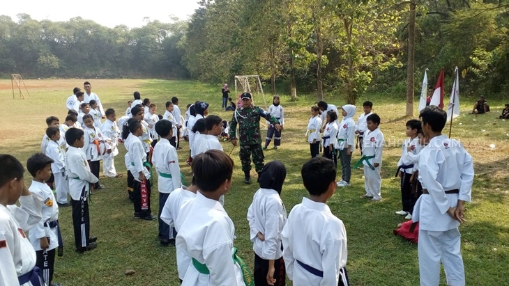 Ratusan Karateka Cilik Gelar Pelatihan Bela Negara