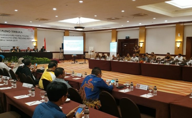 Rapat Pleno terbuka KPUD Banten