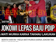[HOAKS atau FAKTA]: Megawati Marah karena Jokowi Lepas Baju PDIP