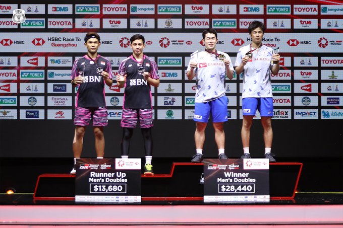 Fajar Cedera, Indonesia Nihil Gelar di Thailand Open 2022