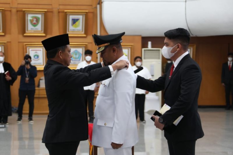 Mendagri Lantik Triwarno Purnomo sebagai Penjabat Bupati Jayapura