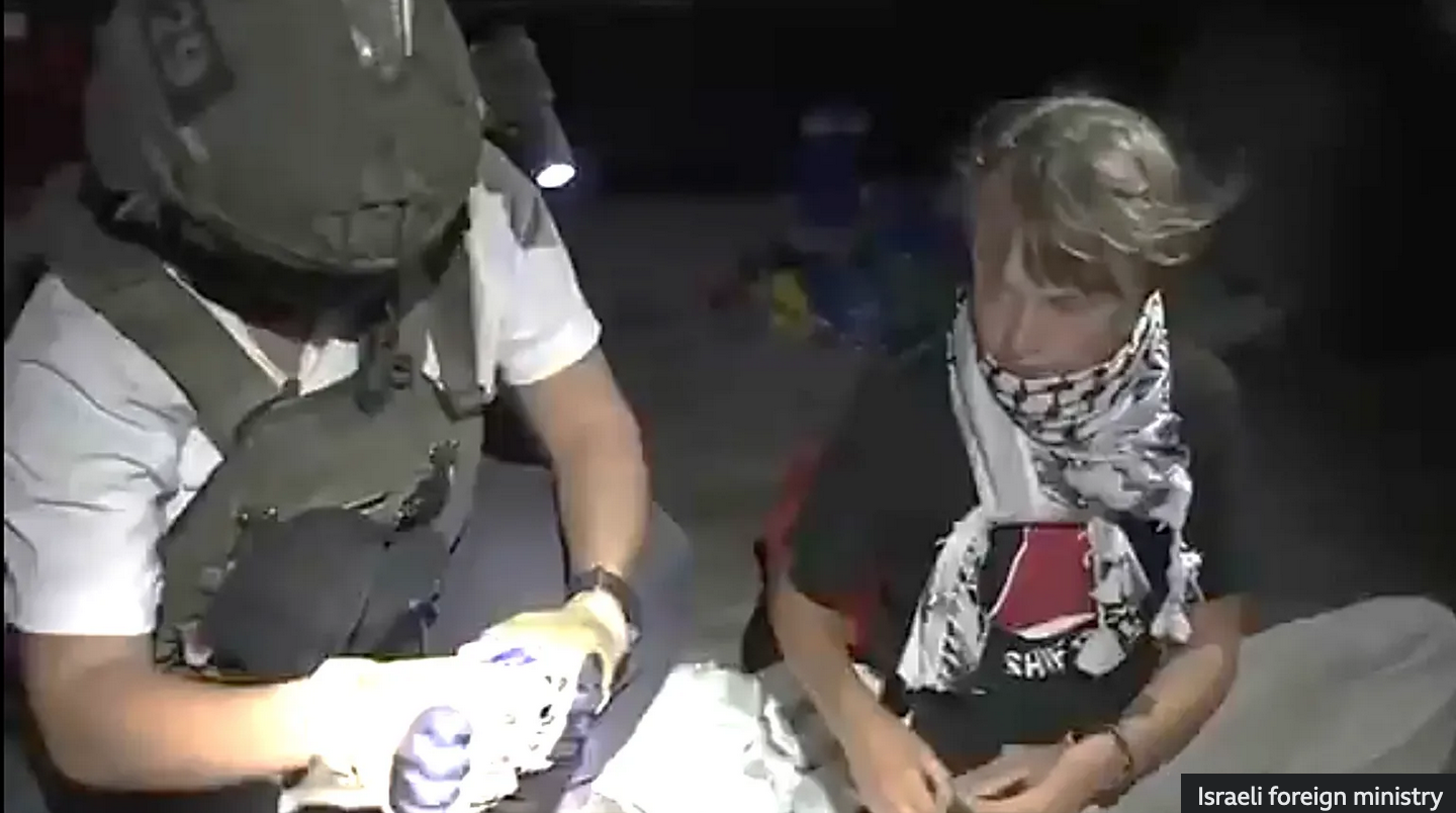 Kapal Perang Israel Cegat Kapal Global Sumud Flotilla yang Kirim Bantuan ke Gaza, Aktivis Greta Thunberg kembali Ditahan
