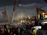Potret Sisa Reruntuhan Gempa Bumi Meksiko