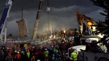 Potret Sisa Reruntuhan Gempa Bumi Meksiko