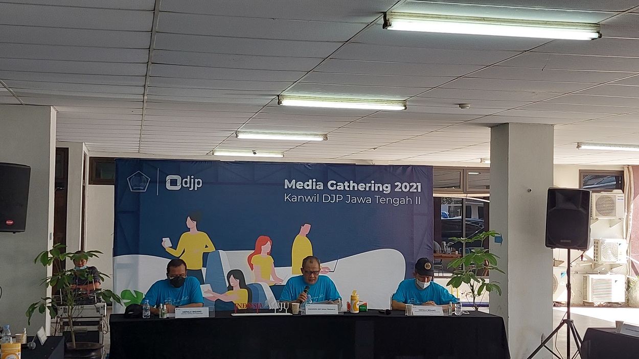 Pajak DJP Jateng II menggelar media gatering, Jumat (10/9). (MP/Ismail)