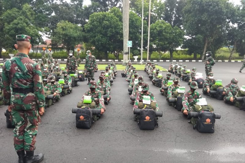 Ratusan Perwira Prajurit Karier dan Siswa Kursus Tenaga Kesehatan Dikerahkan ke Jakarta
