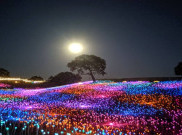 Spektakuler! Pertunjukan Seni Unik di Lereng Perbukitan Ini Menghipnotis