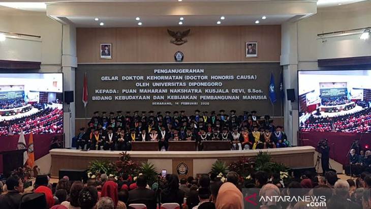 Puan Maharani Dapat Gelar Doktor Honoris Causa dari Undip