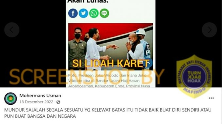 [HOAKS atau FAKTA]: Jokowi Janji 1 Periode Lagi Seluruh Utang Indonesia Lunas
