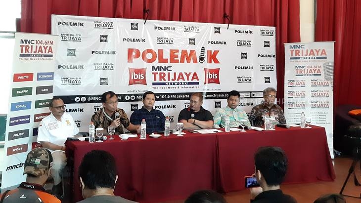 Diskusi Polemik MNC Trijaya FM, Sabtu (22/2). (Foto: MP/Kanugragan)