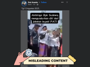 [HOAKS atau FAKTA] : Merasa Tak Becus jadi Pemimpin, Bupati Pati Sudewo Akhirnya Mundur dari Jabatannya