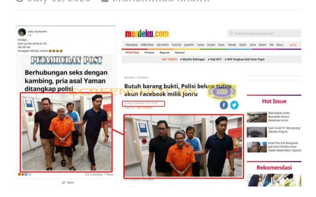 HAOX atau FAKTA : Pria Asal Yaman Ditangkap Gegara Lecehkan Kambing