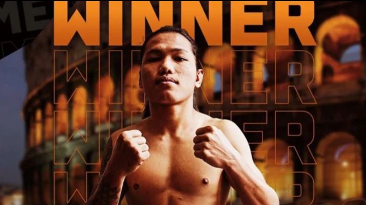 Debut Cornelius Aritonang di Cage Warriors 154 Langsung Angkat Piala 