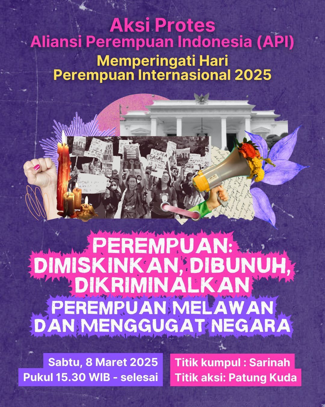 poster demo hari perempuan internasional di jakarta