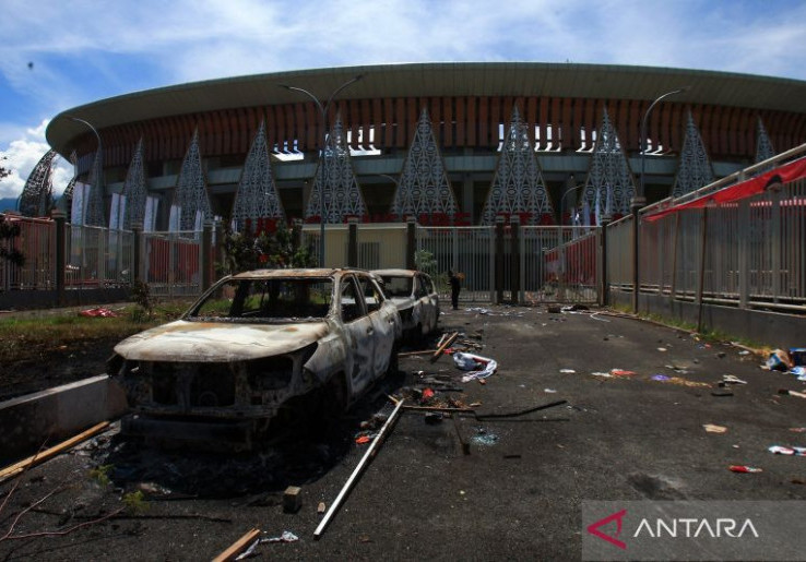Usai Kerusuhan Persipura Lawan Adyaksa FC, Stadion Lukas Enembe Ditutup Buat Perbaikan