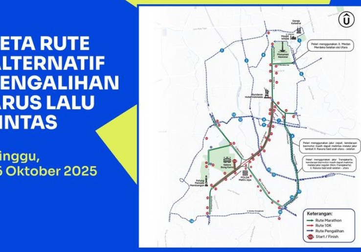 Catat! Ini Jadwal Penutupan Jalan dan Pengalihan Arus saat Jakarta Running Festival 2025