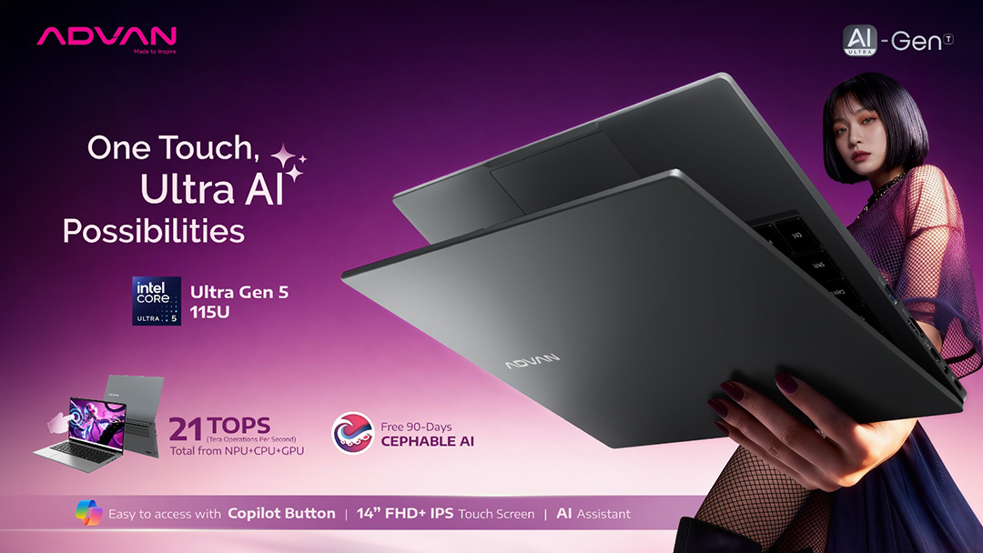 AIGEN ULTRA, Laptop AI untuk Produktivitas Generasi Modern dari ADVAN