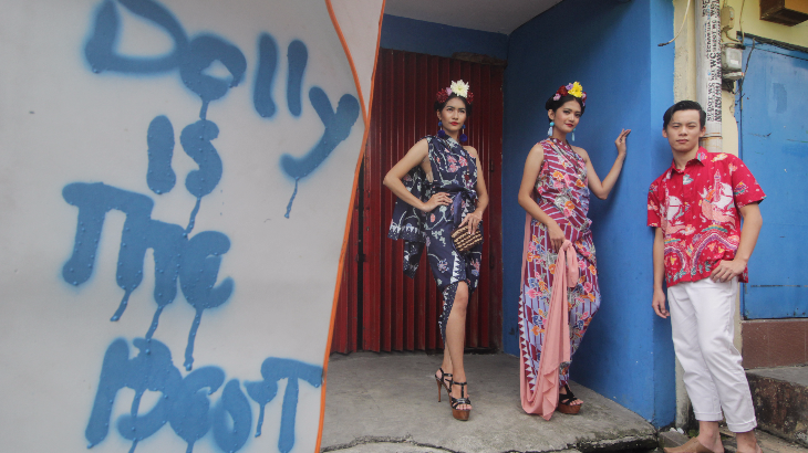 Alumni DKV Petra Adakan Pagelaran Busana di Dolly Saiki Point 