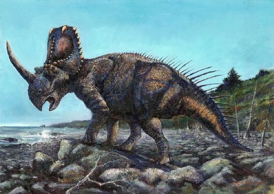 Centrosaurus menjadi contoh dinosaurus pertama yang memiliki kanker. (Foto: dinosaurpictures.org)