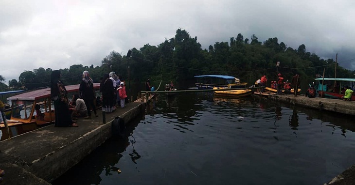 Situ Lengkong saat kegiatan Upacara Adat Nyangku. (Foto: instagram.com/inaherlina836)