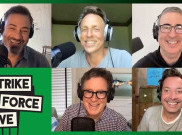 Stephen Colbert, Jimmy Fallon, dan Jimmy Kimmel Bahas Isu Mogok Kerja di Podcast