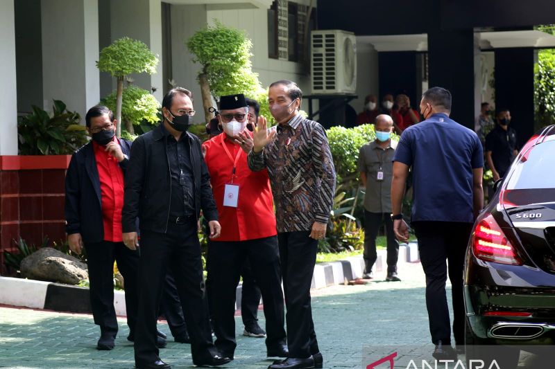 Jokowi Hadiri Rakernas PDIP