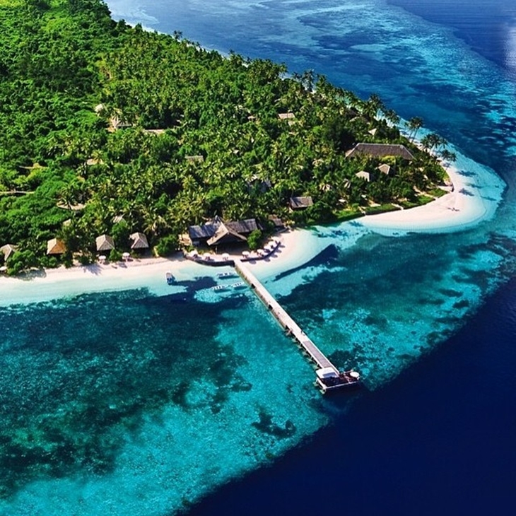 Pemandangan Wakatobi Dive Resort dari udara. (Foto: instagram.com/silvana_bertolucci_viagens)
