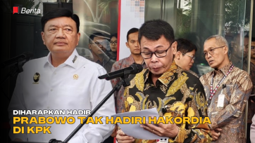 Diharapkan Hadir, Prabowo tak Hadiri Hakordia di KPK