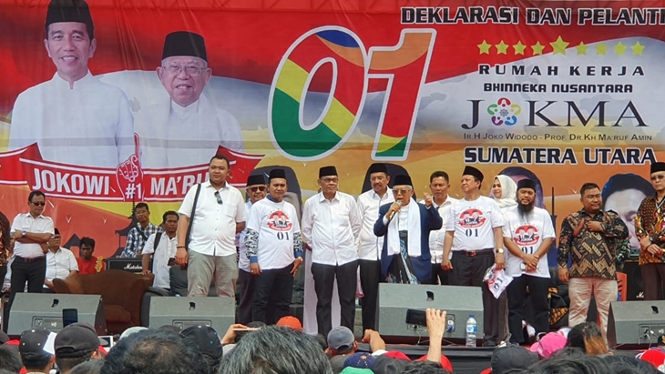Kunjung Sumut, Ma'ruf Amin Sesumbar Akan Menang Telak