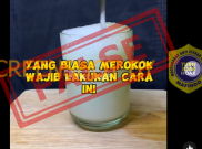 [HOAKS atau FAKTA]: Perokok Diwajibkan Rutin Minum Soda Susu Agar Nafas Enteng