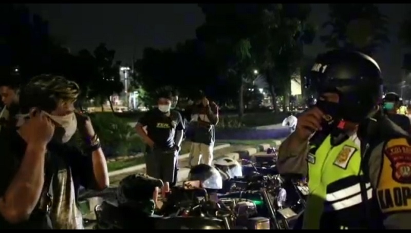 Polisi Tertibkan Balap Liar Serta Tongkrongan Klub Motor