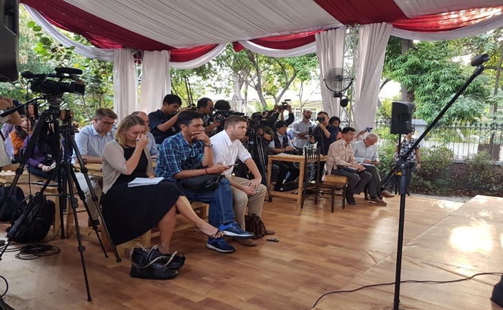 Sejumlah jurnalis dari media asing
