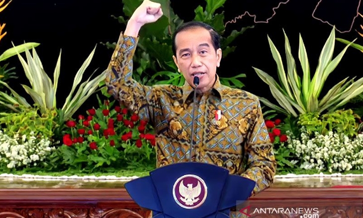 Jokowi Pamer Capaian Vaksinasi di HUT PDIP