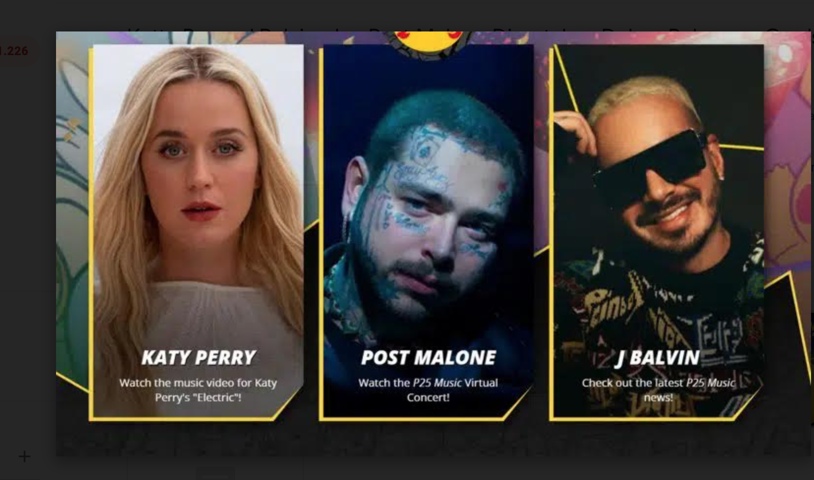 Katty Perry, J Balvin, dan Post Malone Muncul dalam Pokemon Cards