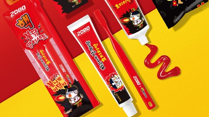 2080 Hochi Toothpaste, Pasta Rasa Mi Pedas Samyang