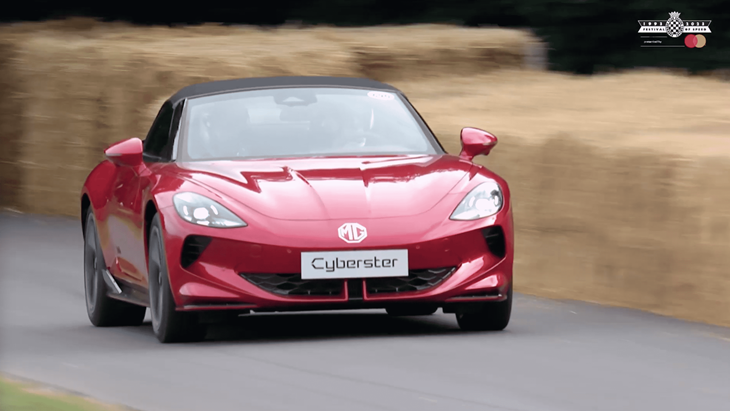 MG Cyberster Debut di Goodwood Festival of Speed