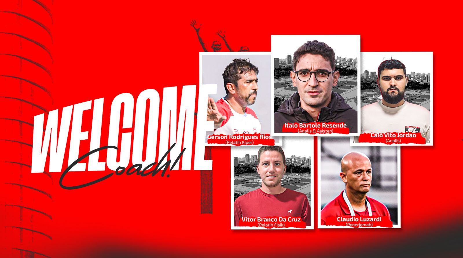 Persija Umumkan 5 Asisten Pelatih yang Akan Bantu Mauricio Souza