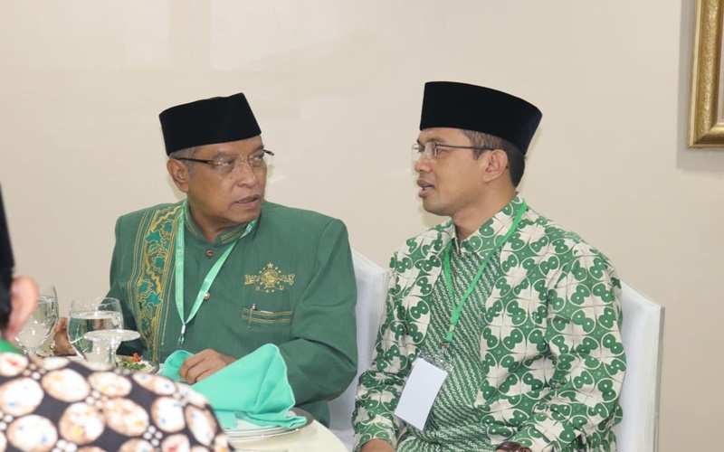 Ketua Umum PBNU KH Said Aqil Siradj bersama Maman Imanulha