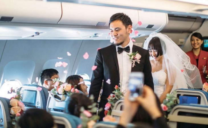 Weddings in the Sky menawarkan konsep pernikahan intim unik buat kedua mempelai. (Foto: Gulf News)