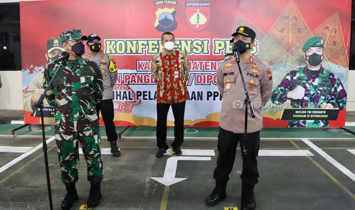Lonjakan COVID-19 Jateng, Kapolda dan Pangdam Minta Satgas Lakukan Evaluasi