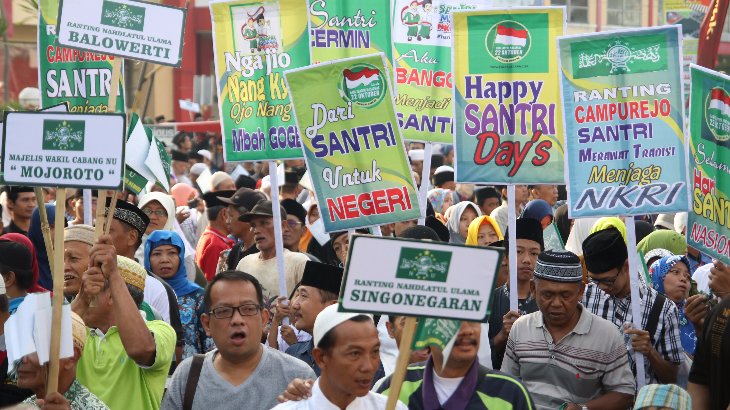 Pawai Ta’aruf Jelang Munas NU Pecahkan Rekor MURI