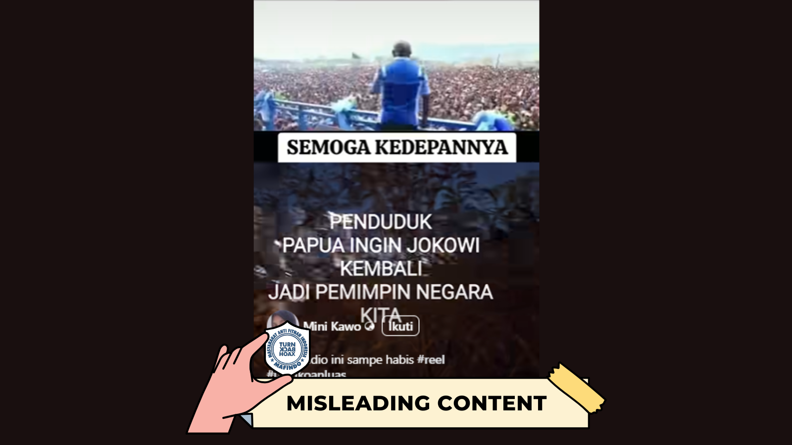 [HOAKS atau FAKTA] : Ribuan Rakyat Papua Gelar Aksi Memohon agar Jokowi kembali Menjadi Presiden